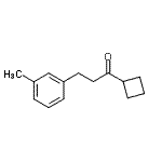结构式 CAS# 898768-33-7, 1-环丁基-3-(3-甲基苯基)-1-丙酮