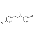 结构式 CAS# 898768-45-1, 1-(3-甲基苯基)-3-(4-甲基苯基)-1-丙酮