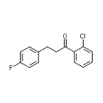 structure of CAS# 898768-52-0, 1-(2-Chlorophenyl)-3-(4-fluorophenyl)-1-propanone;2'-chloro-3-(4-fluorophenyl)propiophenone