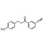 structure of CAS# 898768-55-3, 3-[3-(4-Methylphenyl)propanoyl]benzonitrile;3'-cyano-3-(4-methylphenyl)propiophenone