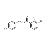 structure of CAS# 898768-68-8, 1-(2,3-Dichlorophenyl)-3-(4-fluorophenyl)-1-propanone;2',3'-dichloro-3-(4-fluorophenyl)propiophenone