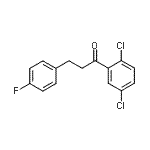 structure of CAS# 898768-72-4, 1-(2,5-Dichlorophenyl)-3-(4-fluorophenyl)-1-propanone;2',5'-dichloro-3-(4-fluorophenyl)propiophenone