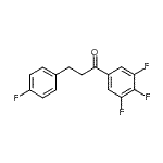 structure of CAS# 898768-82-6, 3-(4-Fluorophenyl)-1-(3,4,5-trifluorophenyl)-1-propanone;3-(4-fluorophenyl)-3',4',5'-trifluoropropiophenone