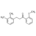 结构式 CAS# 898769-02-3, 3-(2,3-二甲基苯基)-1-(2-甲氧基苯基)-1-丙酮