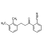 结构式 CAS# 898769-11-4, 2-[3-(2,3-二甲基苯基)丙酰]苯甲腈
