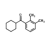 structure of CAS# 898769-12-5, Cyclohexyl(2,3-dimethylphenyl)methanone;Cyclohexyl 2,3-dimethylphenyl ketone;MFCD03841355