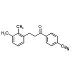 structure of CAS# 898769-17-0, 4-[3-(2,3-Dimethylphenyl)propanoyl]benzonitrile;4'-cyano-3-(2,3-dimethylphenyl)propiophenone
