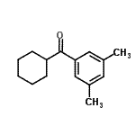 structure of CAS# 898769-18-1, Cyclohexyl(3,5-dimethylphenyl)methanone;Cyclohexyl 3,5-dimethylphenyl ketone;MFCD03841359
