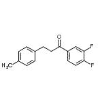 structure of CAS# 898769-37-4, 1-(3,4-Difluorophenyl)-3-(4-methylphenyl)-1-propanone;3',4'-difluoro-3-(4-methylphenyl)propiophenone