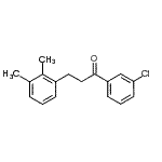 structure of CAS# 898769-41-0, 1-(3-Chlorophenyl)-3-(2,3-dimethylphenyl)-1-propanone;3'-chloro-3-(2,3-dimethylphenyl)propiophenone