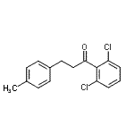structure of CAS# 898769-46-5, 1-(2,6-Dichlorophenyl)-3-(4-methylphenyl)-1-propanone;2',6'-dichloro-3-(4-methylphenyl)propiophenone