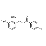 结构式 CAS# 898769-50-1, 3-(2,3-二甲基苯基)-1-(4-氟苯基)-1-丙酮