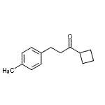 结构式 CAS# 898769-52-3, 1-环丁基-3-(4-甲基苯基)-1-丙酮