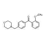 结构式 CAS# 898769-68-1, (2-甲氧基苯基)[4-(4-吗啉基甲基)苯基]甲酮