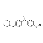 structure of CAS# 898769-72-7, (4-Methoxyphenyl)[4-(4-morpholinylmethyl)phenyl]methanone;4-methoxy-4'-morpholinomethyl benzophenone