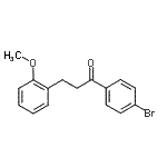 structure of CAS# 898769-87-4, 1-(4-Bromophenyl)-3-(2-methoxyphenyl)-1-propanone;4'-bromo-3-(2-methoxyphenyl)propiophenone