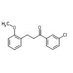 结构式 CAS# 898769-89-6, 1-(3-氯苯基)-3-(2-甲氧基苯基)-1-丙酮