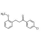 结构式 CAS# 898769-91-0, 1-(4-氯苯基)-3-(2-甲氧基苯基)-1-丙酮