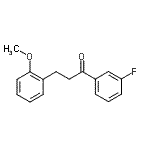 structure of CAS# 898769-93-2, 1-(3-Fluorophenyl)-3-(2-methoxyphenyl)-1-propanone;3'-fluoro-3-(2-methoxyphenyl)propiophenone