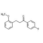 结构式 CAS# 898769-95-4, 1-(4-氟苯基)-3-(2-甲氧基苯基)-1-丙酮