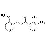 结构式 CAS# 898769-97-6, 1-(2,3-二甲基苯基)-3-(2-甲氧基苯基)-1-丙酮