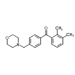 structure of CAS# 898770-02-0, (2,3-Dimethylphenyl)[4-(4-morpholinylmethyl)phenyl]methanone;2,3-dimethyl-4'-morpholinomethyl benzophenone