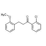 structure of CAS# 898770-21-3, 1-(2-Chlorophenyl)-3-(2-methoxyphenyl)-1-propanone;2'-chloro-3-(2-methoxyphenyl)propiophenone