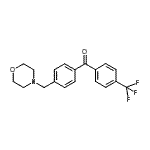 结构式 CAS# 898770-41-7, [4-(4-吗啉基甲基)苯基][4-(三氟甲基)苯基]甲酮