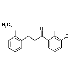 structure of CAS# 898770-48-4, 1-(2,3-Dichlorophenyl)-3-(2-methoxyphenyl)-1-propanone;2',3'-dichloro-3-(2-methoxyphenyl)propiophenone