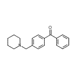 structure of CAS# 898770-91-7, Phenyl[4-(1-piperidinylmethyl)phenyl]methanone;4-(piperidinomethyl)benzophenone