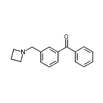 structure of CAS# 898771-16-9, [3-(1-Azetidinylmethyl)phenyl](phenyl)methanone;3-(azetidinomethyl) benzophenone