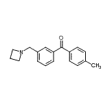 structure of CAS# 898771-25-0, [3-(1-Azetidinylmethyl)phenyl](4-methylphenyl)methanone;3-azetidinomethyl-4'-methylbenzophenone