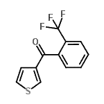 structure of CAS# 898771-30-7, 3-Thienyl[2-(trifluoromethyl)phenyl]methanone;3-(2-trifluoromethylbenzoyl)thiophene