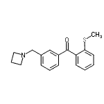 结构式 CAS# 898771-53-4, [3-(1-氮杂环丁基甲基)苯基][2-(甲硫基)苯基]甲酮