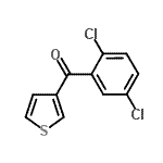 structure of CAS# 898771-54-5, (2,5-Dichlorophenyl)(3-thienyl)methanone;3-(2,5-Dichlorobenzoyl)thiophene