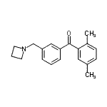 structure of CAS# 898771-73-8, [3-(1-Azetidinylmethyl)phenyl](2,5-dimethylphenyl)methanone;3'-azetidinomethyl-2,5-dimethylbenzophenone