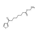 structure of CAS# 898771-78-3, Ethyl 8-oxo-8-(3-thienyl)octanoate;Ethyl 8-oxo-8-(3-thienyl)octanoate