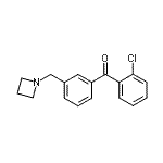 结构式 CAS# 898771-87-4, [3-(1-氮杂环丁基甲基)苯基](2-氯苯基)甲酮