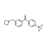 structure of CAS# 898771-95-4, [3-(1-Azetidinylmethyl)phenyl][4-(trifluoromethyl)phenyl]methanone;3-azetidinomethyl-4'-trifluoromethylbenzophenone