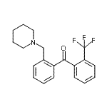 structure of CAS# 898773-51-8, [2-(1-Piperidinylmethyl)phenyl][2-(trifluoromethyl)phenyl]methanone;2-Piperidinomethyl-2'-trifluoromethylbenzophenone