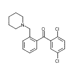 结构式 CAS# 898773-69-8, (2,5-二氯苯基)[2-(1-哌啶基甲基)苯基]甲酮