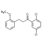 结构式 CAS# 898774-01-1, 1-(2,5-二氯苯基)-3-(2-甲氧基苯基)-1-丙酮