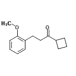 结构式 CAS# 898774-28-2, 1-环丁基-3-(2-甲氧基苯基)-1-丙酮