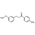 结构式 CAS# 898774-43-1, 3-(3-甲氧基苯基)-1-(4-甲基苯基)-1-丙酮