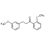结构式 CAS# 898774-60-2, 3-(3-甲氧基苯基)-1-[2-(甲硫基)苯基]-1-丙酮