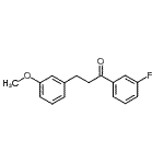 structure of CAS# 898774-72-6, 1-(3-Fluorophenyl)-3-(3-methoxyphenyl)-1-propanone;3'-fluoro-3-(3-methoxyphenyl)propiophenone