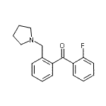 结构式 CAS# 898774-77-1, (2-氟苯基)[2-(1-吡咯烷基甲基)苯基]甲酮
