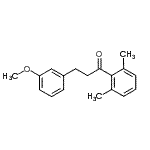 结构式 CAS# 898774-80-6, 1-(2,6-二甲基苯基)-3-(3-甲氧基苯基)-1-丙酮