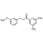 structure of CAS# 898774-84-0, 1-(3,5-Dimethylphenyl)-3-(3-methoxyphenyl)-1-propanone;3',5'-dimethyl-3-(3-methoxyphenyl)propiophenone