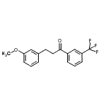 structure of CAS# 898774-98-6, 3-(3-Methoxyphenyl)-1-[3-(trifluoromethyl)phenyl]-1-propanone;3-(3-methoxyphenyl)-3'-trifluoromethylpropiophenone
